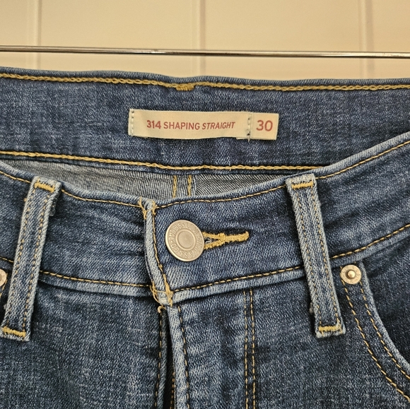 Levi denim 314 shaping straight leg jeans - Picture 3 of 4